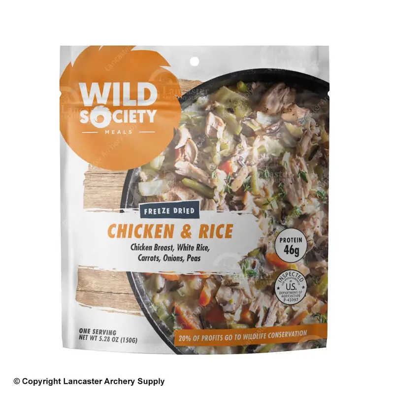 Wild Society Chicken And Rice Freeze-Dried Camping Meal 1
