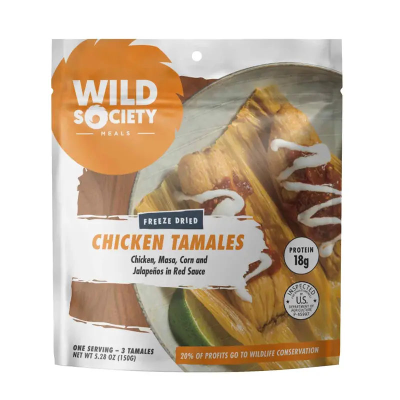 Wild Society Chicken Tamales Freeze-Dried Outdoor Meal 1