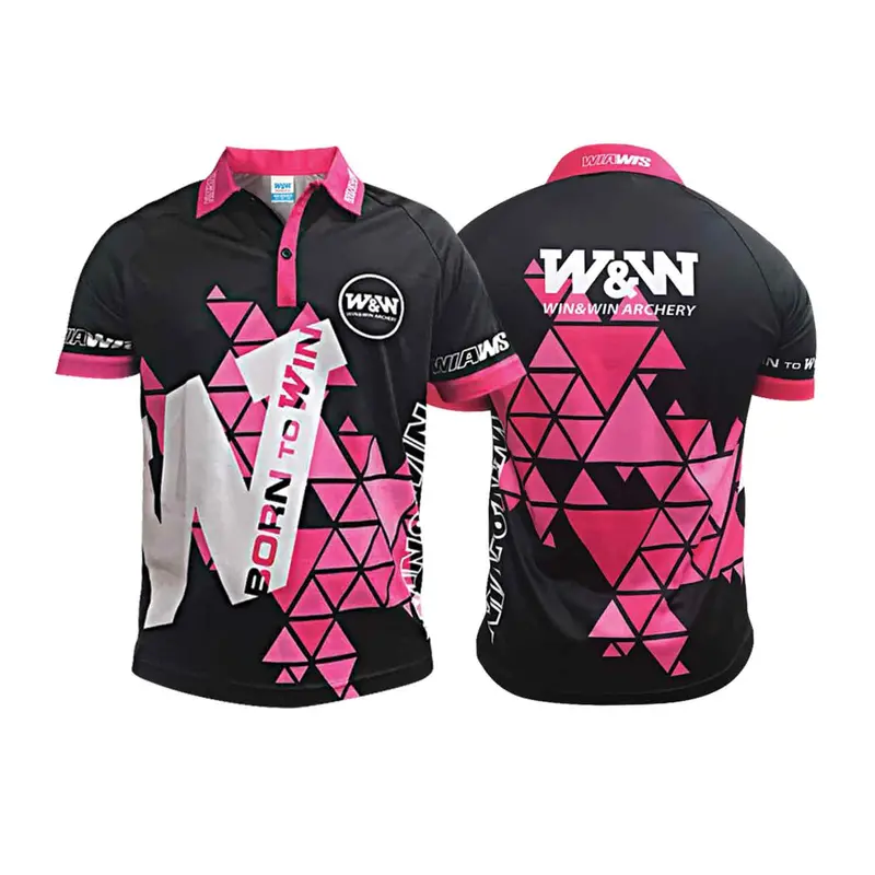 Win & Win Official Archer Jersey – Pink And Black Performance Apparel 1